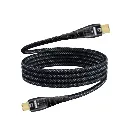 HT ENOVA LumeX USB-C to USB-C braided cable with sleek connectors
