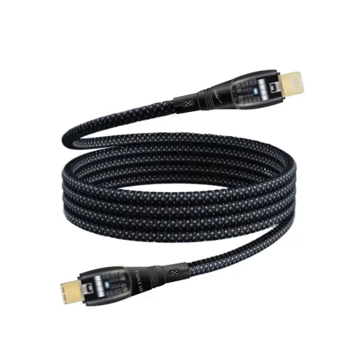 [DCL3THT-1] HT ENOVA LumeX USB-C to Lightning braided cable with sleek connectors